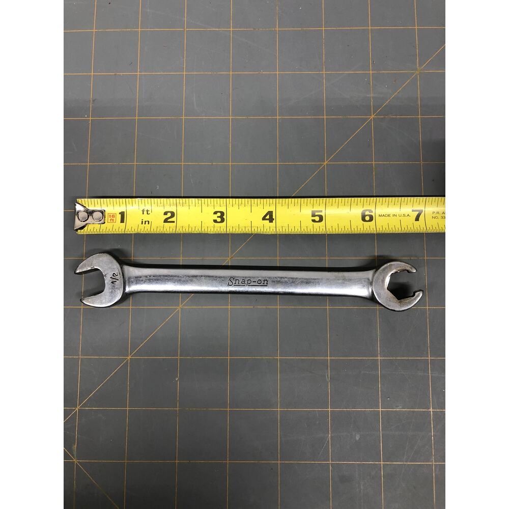 Snap-on RXS16 6 Point SAE 1/2" Flare Nut Line Combination Wrench USA